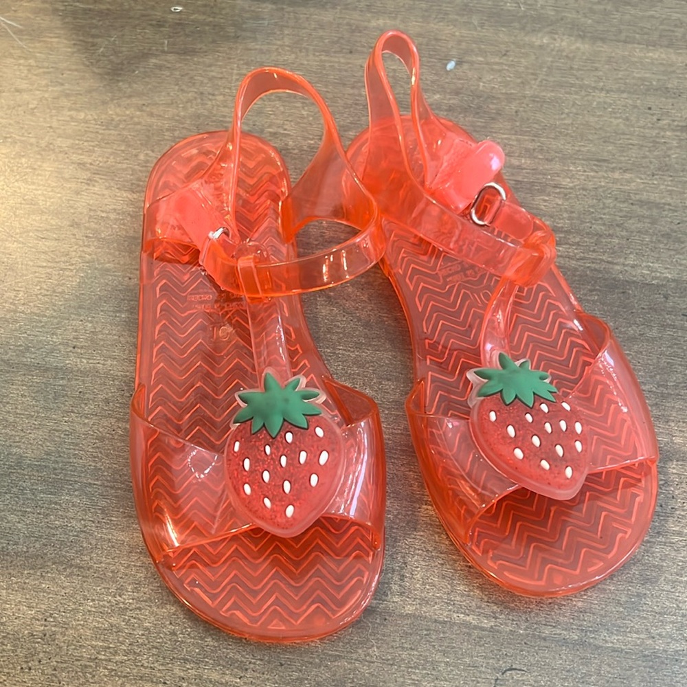 Strawberry Scented Jelly Sandals C10 BNWT
